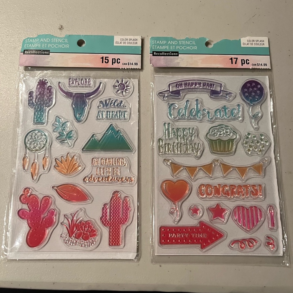 Recollections Stamp and Stencil Set